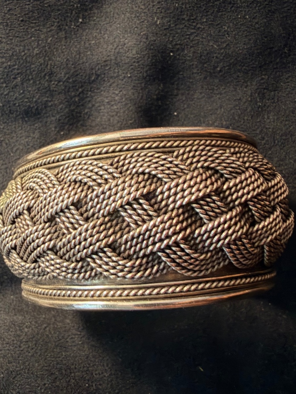 Silver Celtic Braid Cuff Bracelet